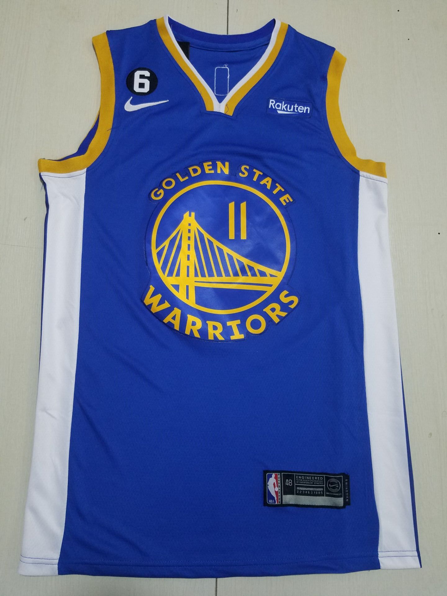 Men Golden State Warriors 11 Thompson Blue Nike 2022 NBA Jersey